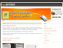 Tablet Screenshot of csasistemas.com